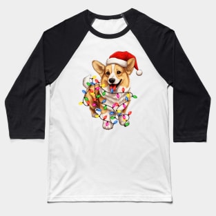 Christmas Pembroke Welsh Corgi Baseball T-Shirt